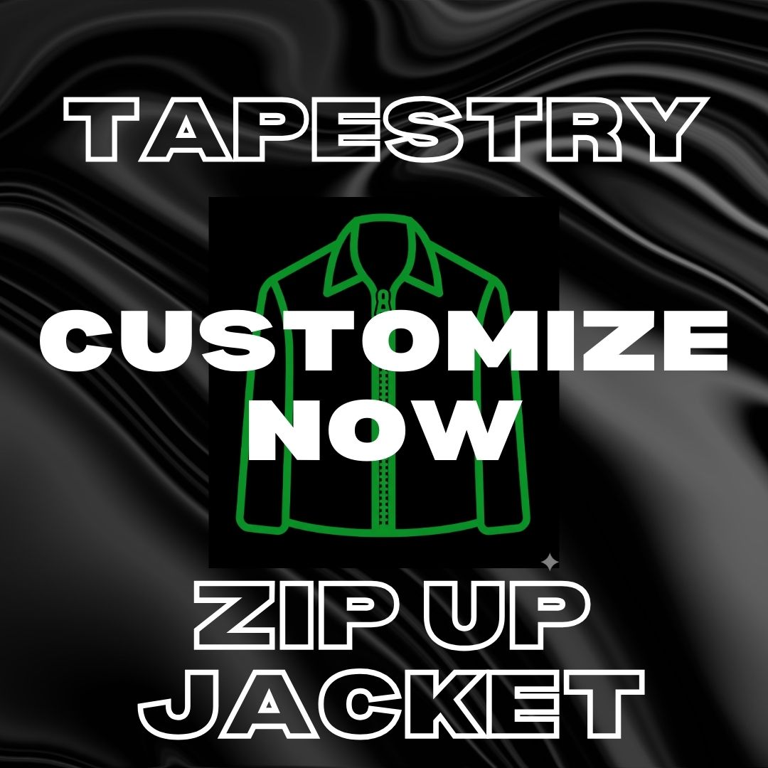Customized Tapestry Zip Up Jacket