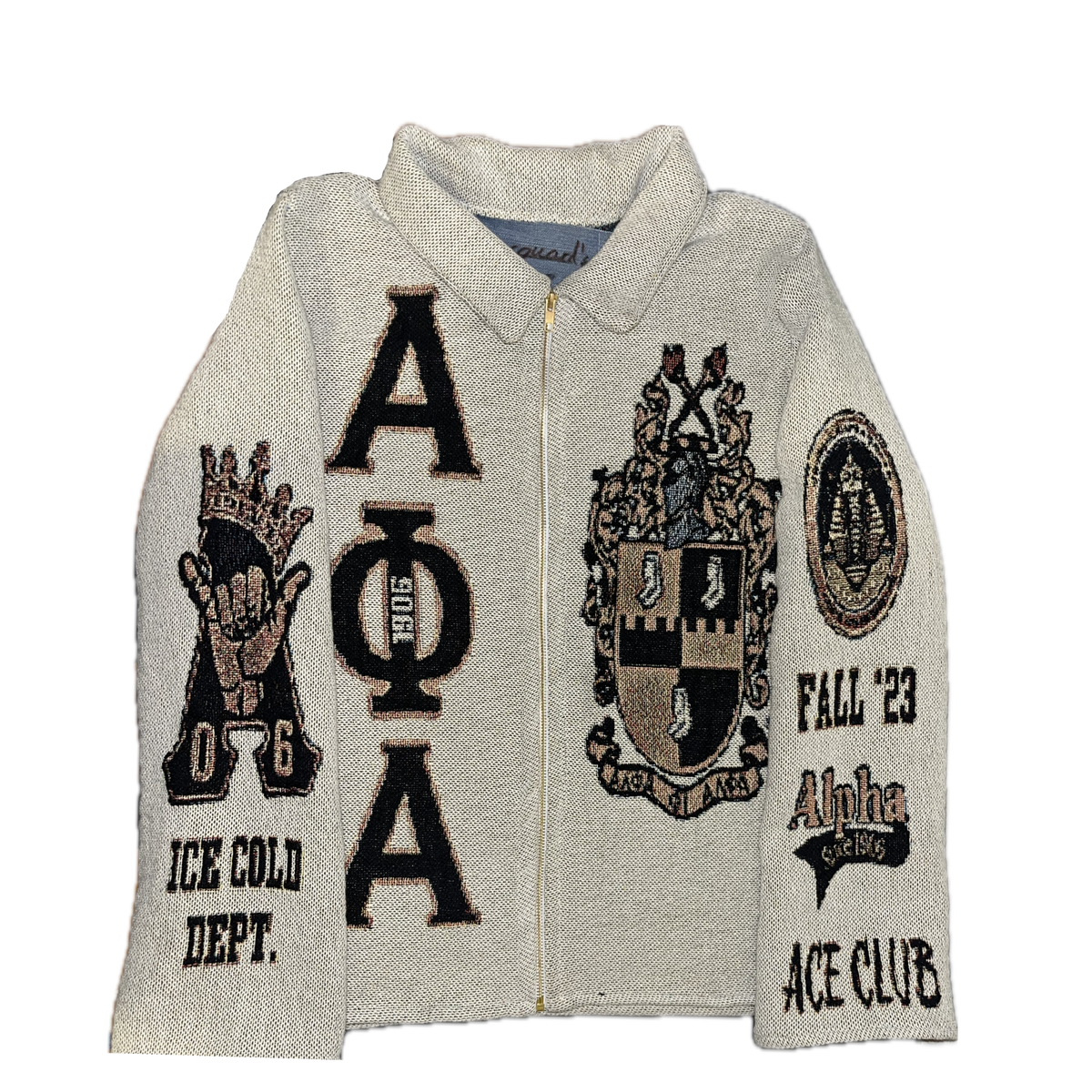 Customized Tapestry Zip Up Jacket