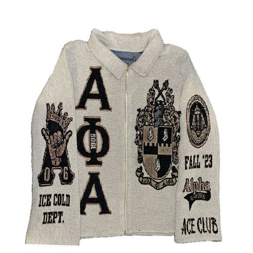 Customized Tapestry Zip Up Jacket